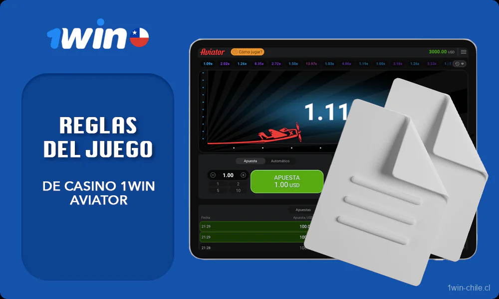 Reglas del juego de casino 1win Aviator