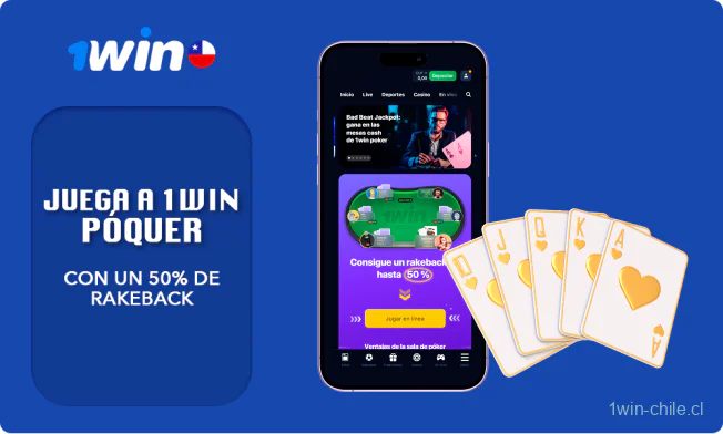 Los jugadores chilenos pueden jugar legalmente al Póquer con crupier en vivo y en vídeo en el casino 1win
